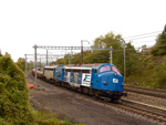  V 170 1151 und V 170 1125 am 14.10.2004 mit einem Schwellenzug in Fentange.