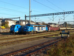 V170 1151 und V 170 1143 am 22.10.2004, neben CFL 185 520 in Wasserbillig