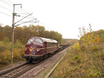 V 170 1143 mit dem Umbauzug am 28.10.2004 bei der Arbeit