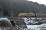Lok 1603 mit Zug 1732 am 24.02.1991 in Maulusmhle