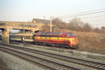 Lok 1604 am 15.12.1991 mit Zug 3661 in Fenntange