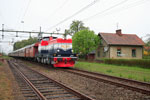 T43 222 mit Sonderzug am 15.05.2010 in Hasslarp